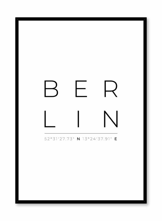 Berlin Typography, Poster | Oppositewall.com