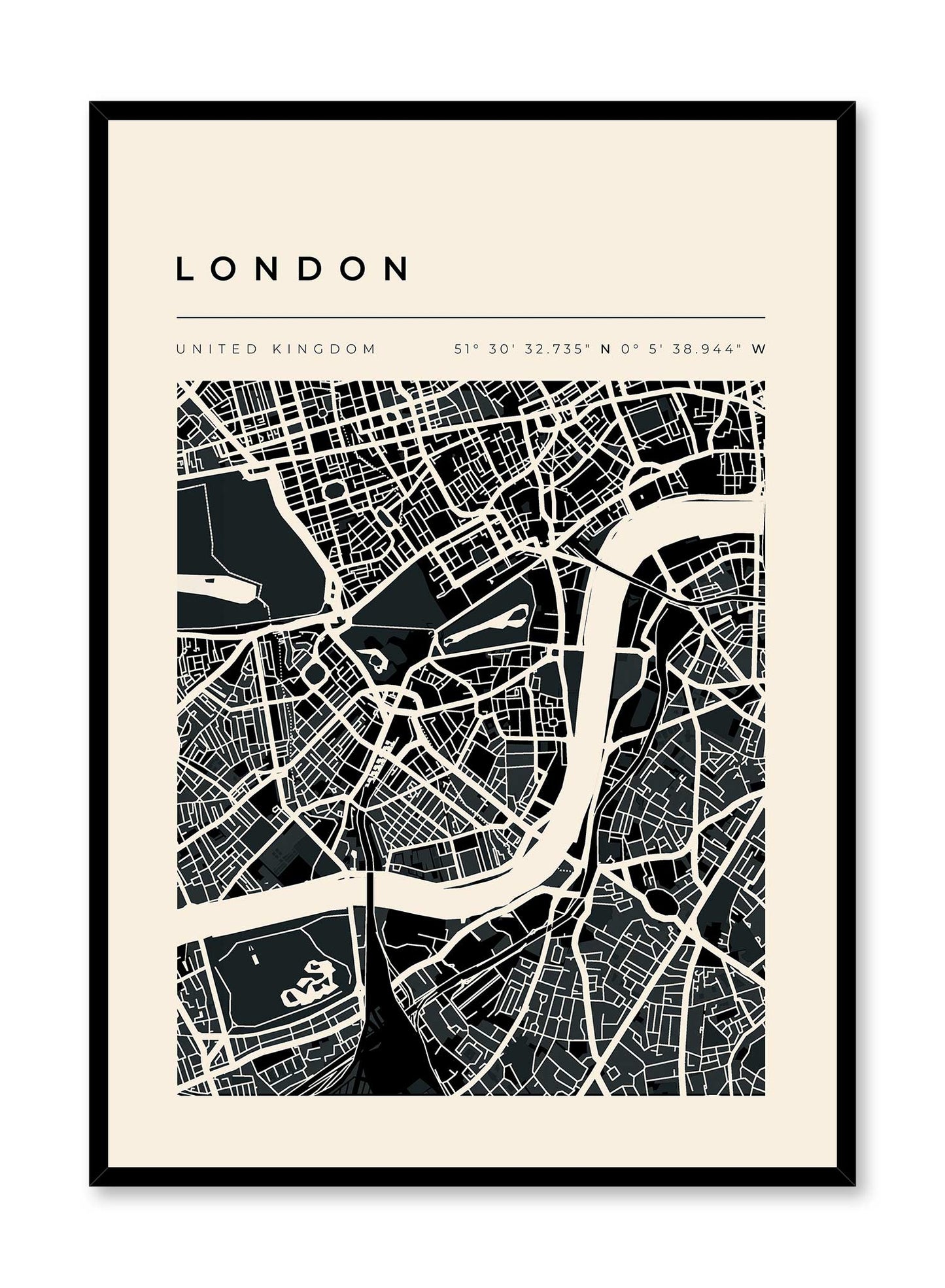 London Map, Poster | Oppositewall.com