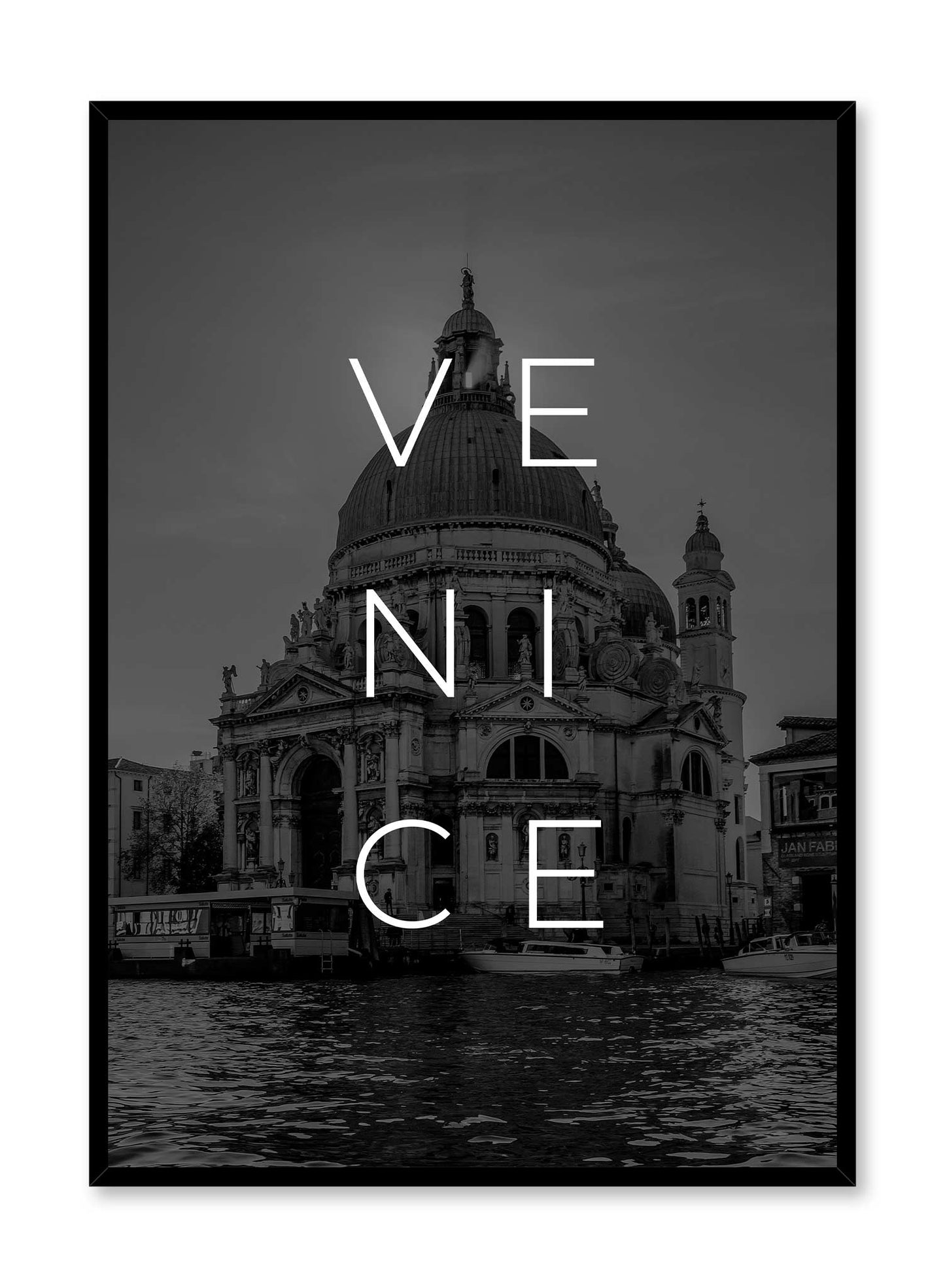 Rye Rye Venice black and White Photography and Typography, Poster | Oppositewall.com