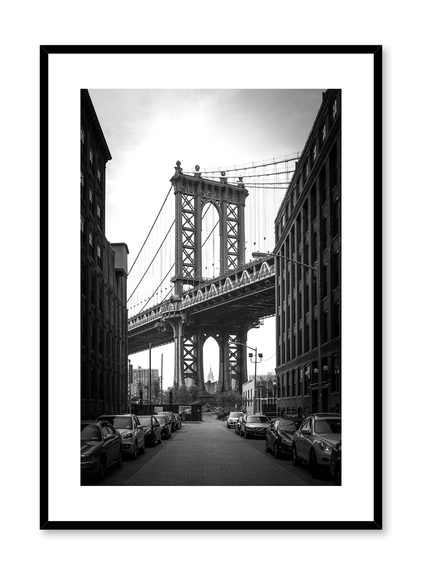 Brooklyn Bridge black and white Photography, Poster | Oppositewall.com