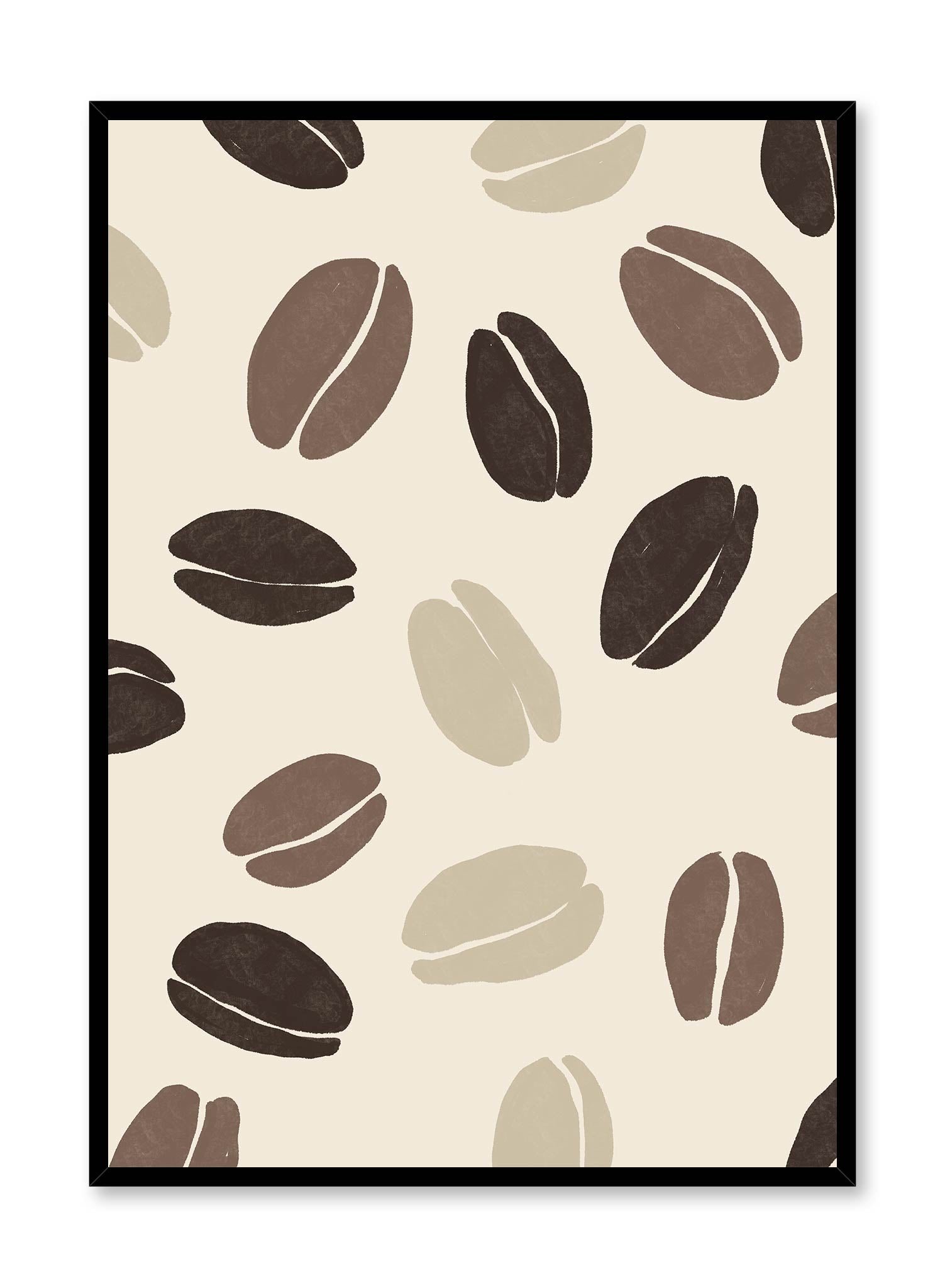 Coffee Beans Illustration, Poster | Oppositewall.com