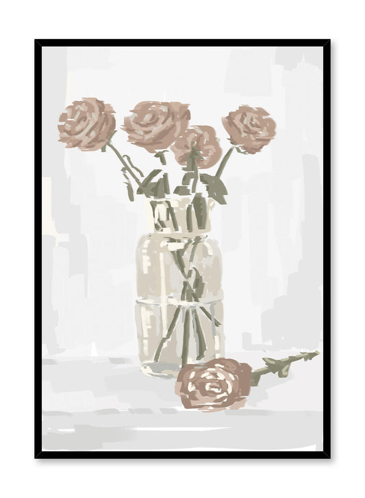 Vintage illustration of a still life flower bouquet, Poster | Oppositewall.com