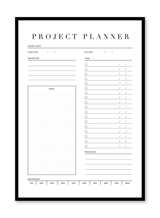 Gestion de projet, Planificateur