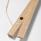 Scandinavian solid oak poster wall hanger by Opposite Wall - Corner of the poster hanger - Size 8 inches