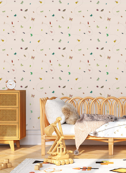 Itsy Bitsy is a Minimalist wallpaper by Opposite Wall of their favourite bugs.
